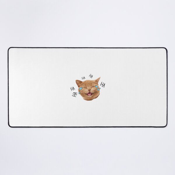 Item preview, Funny Laughing Cat Meme – Cute Crying Laugh Emoji Cat Sticker | HA HA Cat Aesthetic designed and sold by Mad World Creations.