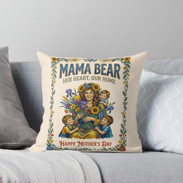 Item preview, Mother Hugging Children Sunflower Field Mama Bear designed and sold by TeeARTHY.
