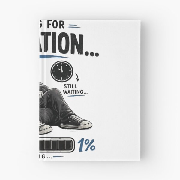 Item preview, Funny Waiting for Motivation T-Shirt | Lazy Mood Meme | Procrastination Humor | Relatable Aesthetic Skull Design designed and sold by LOLKart.