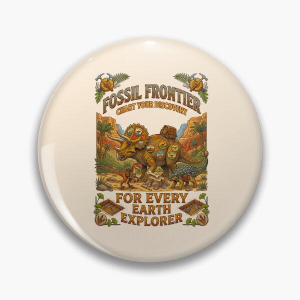 Item preview, Triceratops Carrying Supplies Fossil Frontier Explorer designed and sold by TeeARTHY.
