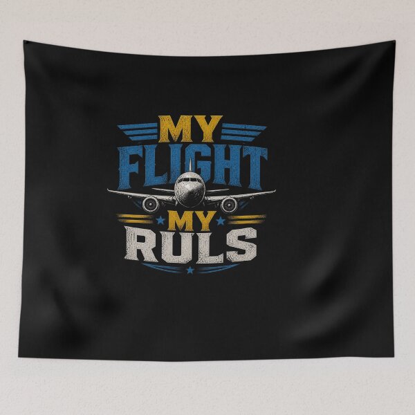 Item preview, My Flight My Rules – Aviation Quote Design designed and sold by Combat Skies.