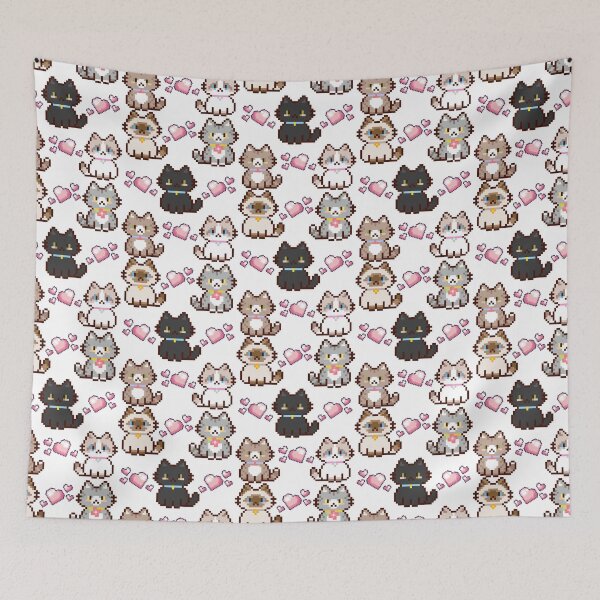 Item preview, Pixel cats designed and sold by ValsCrazyCats.