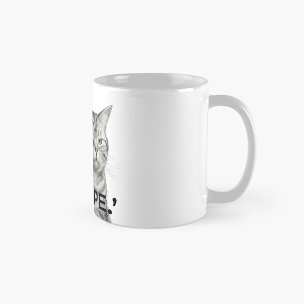 Item preview, Nope Cat Meme  designed and sold by Mad World Creations.