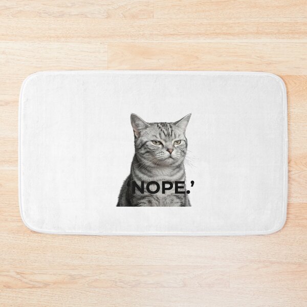 Item preview, Nope Cat Meme  designed and sold by Mad World Creations.