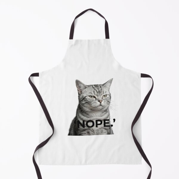 Item preview, Nope Cat Meme designed and sold by Mad World Creations.