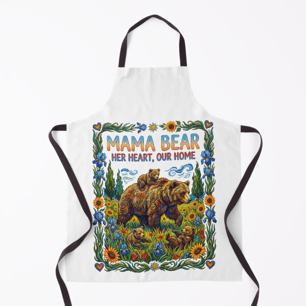 Item preview, Mother Bear Cradling Cubs Bluebell Forest designed and sold by TeeARTHY.
