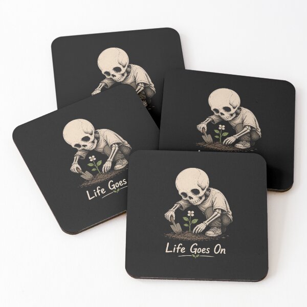 Item preview, Still Growing Skull T-Shirt | Life Goes On Quote | Dark Aesthetic Sad But Strong Design | Deep Meaning Motivational Tee designed and sold by LOLKart.