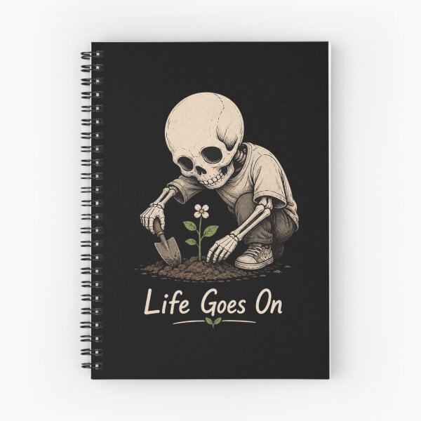 Item preview, Still Growing Skull T-Shirt | Life Goes On Quote | Dark Aesthetic Sad But Strong Design | Deep Meaning Motivational Tee designed and sold by LOLKart.