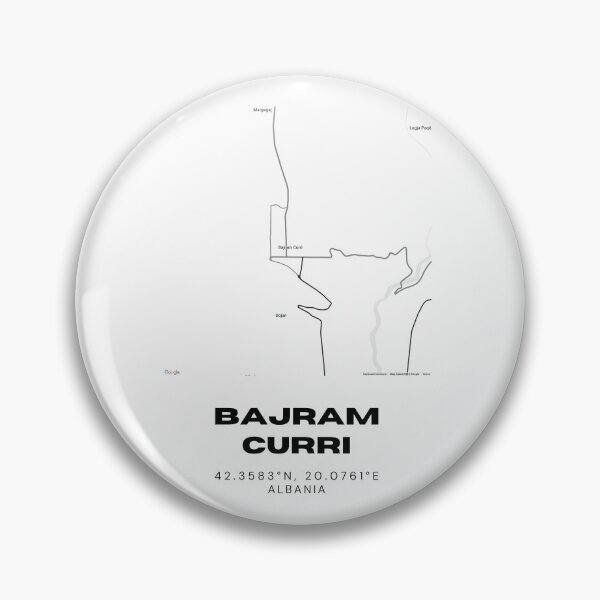 Artikelvorschau, Bajram Curri Albanien Karte als Kunstdruck | Minimalistische Stadtkarte | Wanddekoration mit Koordinaten entworfen und verkauft von RM-Journey.