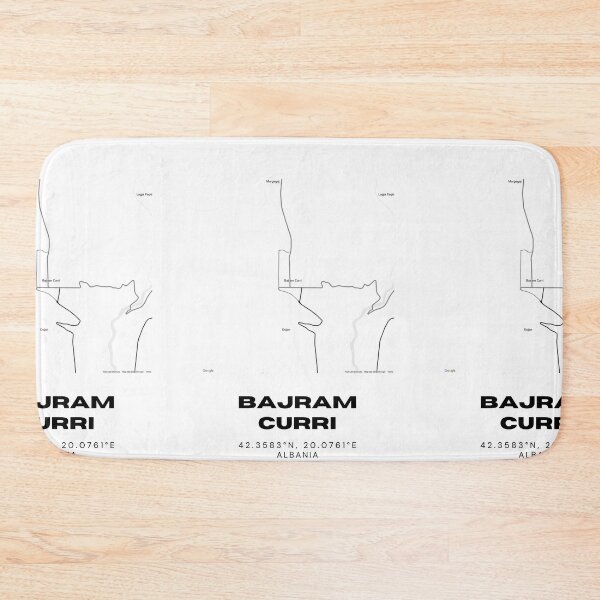 Item preview, Bajram Curri Albania Map Print | Minimalist City Map Art | Coordinates Wall Decor designed and sold by RM-Journey.