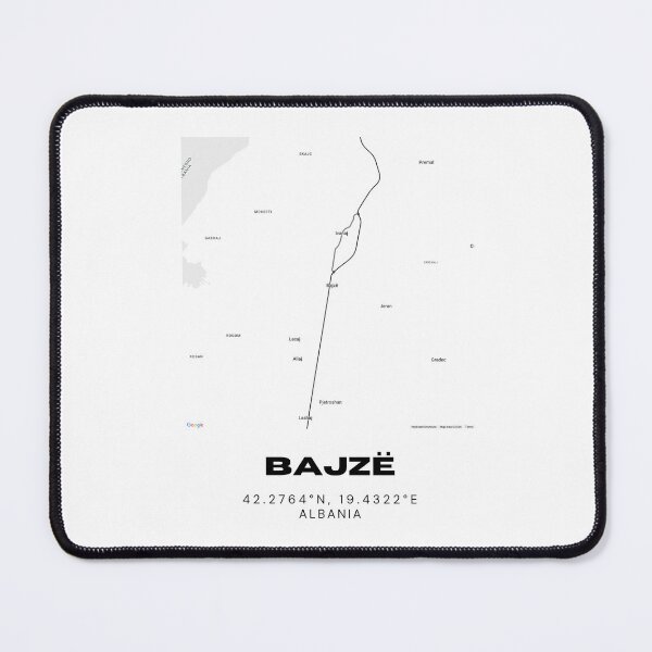 Item preview, Bajzë Albania Map Poster | Minimalist City Map Art | Modern Travel Print designed and sold by RM-Journey.
