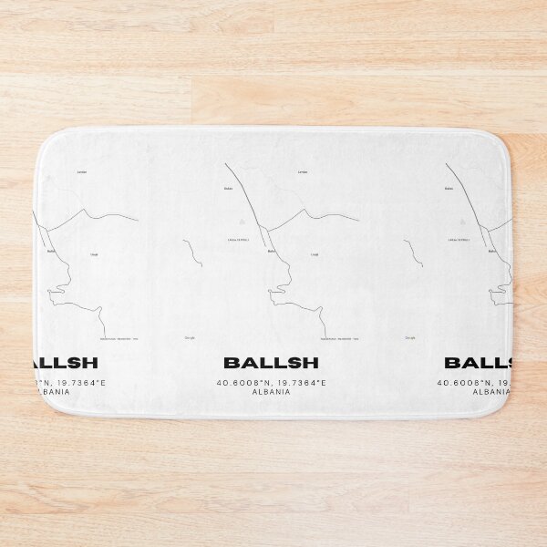 Item preview, Ballsh Albania Map Print | Minimalist City Map Art | Travel Wall Decor designed and sold by RM-Journey.