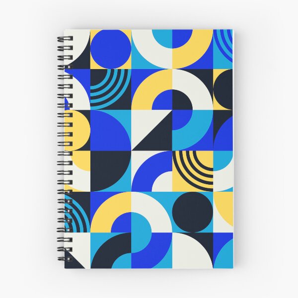 Item preview, Mid-Century Modern Bauhaus Geometric Blue And Yellow Pattern designed and sold by DEC02.