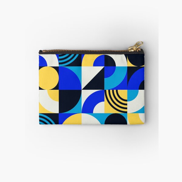 Item preview, Mid-Century Modern Bauhaus Geometric Blue And Yellow Pattern designed and sold by DEC02.