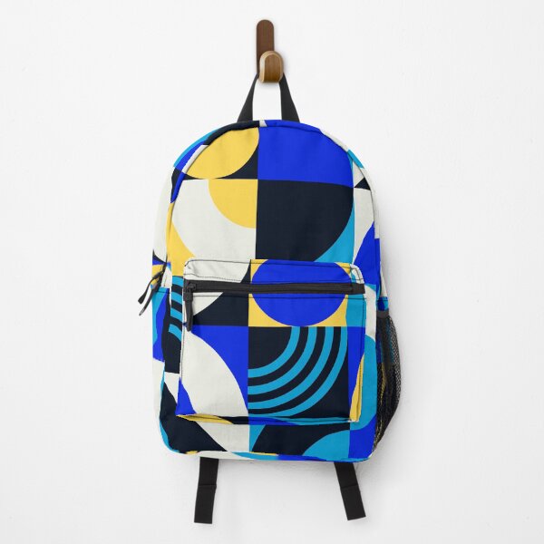 Item preview, Mid-Century Modern Bauhaus Geometric Blue And Yellow Pattern designed and sold by DEC02.