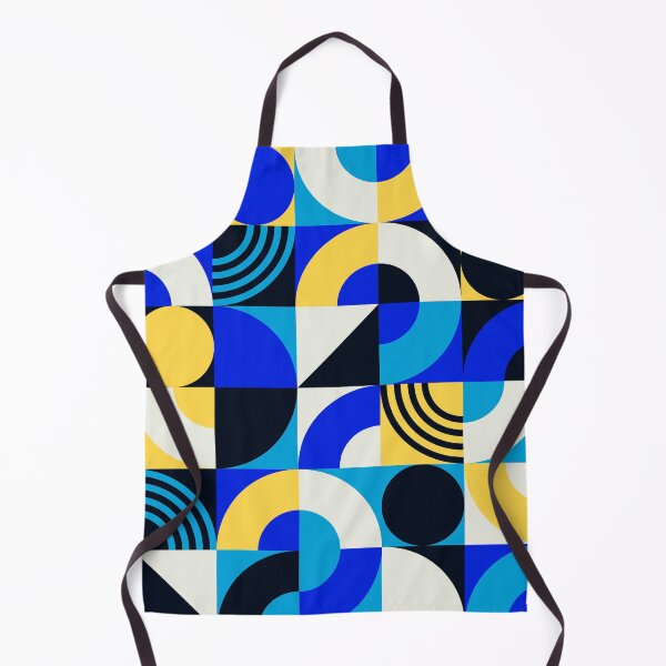 Item preview, Mid-Century Modern Bauhaus Geometric Blue And Yellow Pattern designed and sold by DEC02.