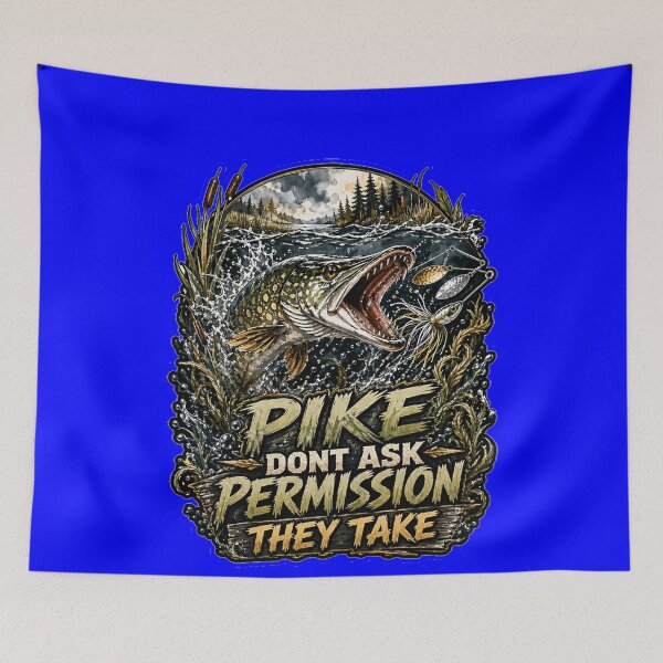 Item preview, Fishing Fanatic Design Pike Don’t Ask Permission They Take designed and sold by fantasticdesign.