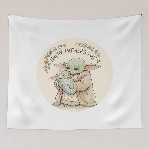 Artikelvorschau, Baby Yoda Baby, alles Gute zum Muttertag! entworfen und verkauft von LIS AND MELIVERSO.