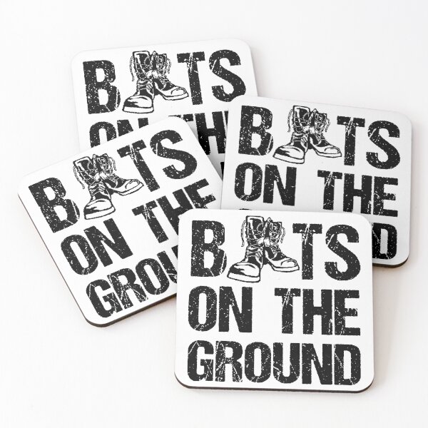 Item preview, Boots on the Ground;  designed and sold by StickerApe.