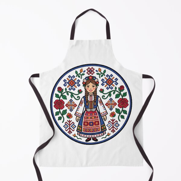 Item preview, Bulgarian Woman Traditional Dress Floral Embroidery designed and sold by TeeARTHY.