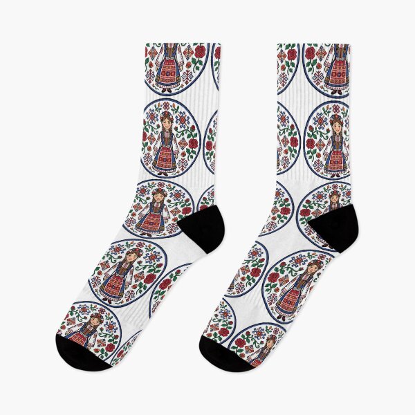 Item preview, Bulgarian Woman Traditional Dress Floral Embroidery designed and sold by TeeARTHY.