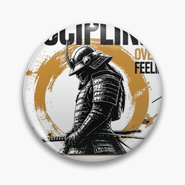 Item preview, Discipline Over Feelings – Samurai Mindset Bold Graphic Design --- Light version| NDX designed and sold by NDX9.