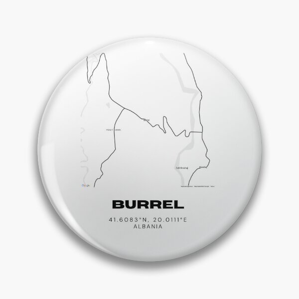 Item preview, Burrel Albania Map Poster | Minimalist City Map Art | Travel Wall Decor designed and sold by RM-Journey.