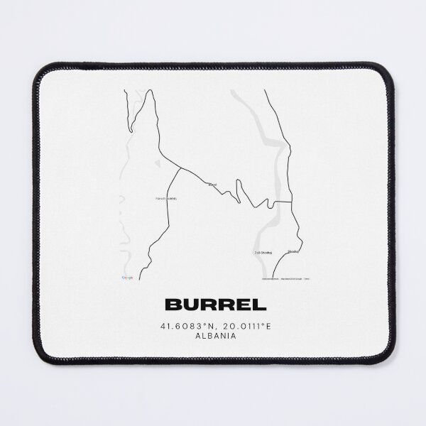 Item preview, Burrel Albania Map Poster | Minimalist City Map Art | Travel Wall Decor designed and sold by RM-Journey.