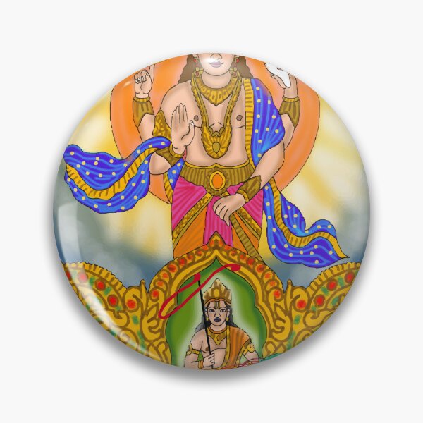 Artikelvorschau, Spirituelles Design von Surya Dev – Illustration des hinduistischen Sonnengottes. entworfen und verkauft von Harshit_Digital_Arts.