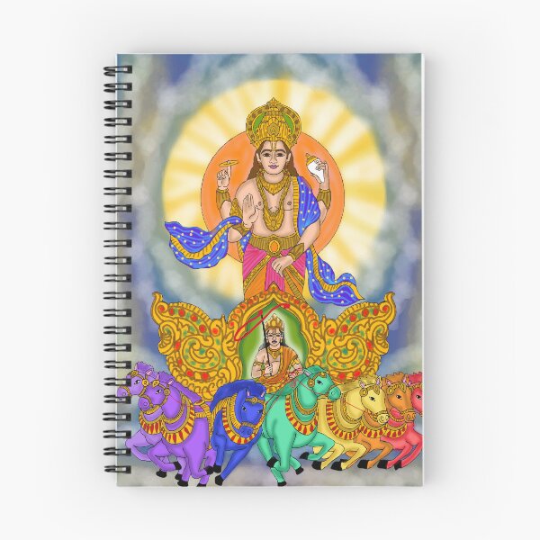 Item preview, Surya Dev Spiritual Design – Hindu Solar God Art Illustration designed and sold by Harshit_Digital_Arts.