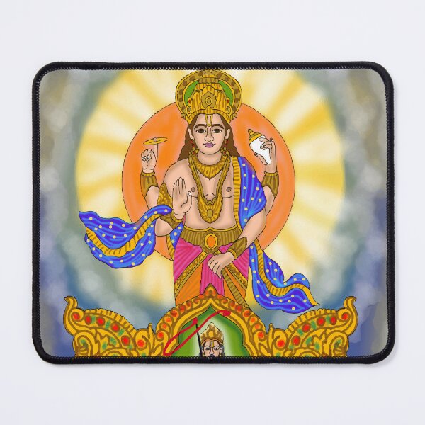 Item preview, Surya Dev Spiritual Design – Hindu Solar God Art Illustration designed and sold by Harshit_Digital_Arts.