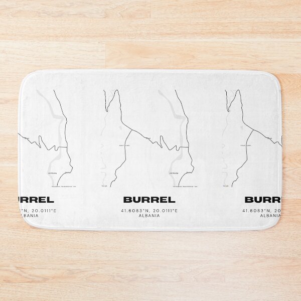 Item preview, Burrel Albania Map Poster | Minimalist City Map Art | Travel Wall Decor designed and sold by RM-Journey.