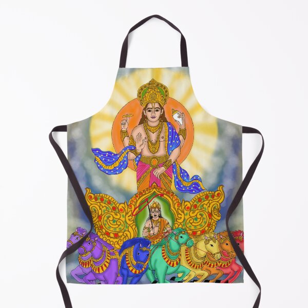 Item preview, Surya Dev Spiritual Design – Hindu Solar God Art Illustration designed and sold by Harshit_Digital_Arts.