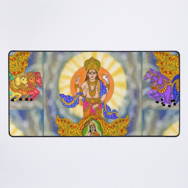 Item preview, Surya Dev Spiritual Design – Hindu Solar God Art Illustration designed and sold by Harshit_Digital_Arts.