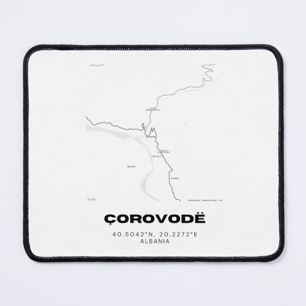 Item preview, Çorovodë Albania Map Print | Minimalist City Map Art | Travel Gift designed and sold by RM-Journey.