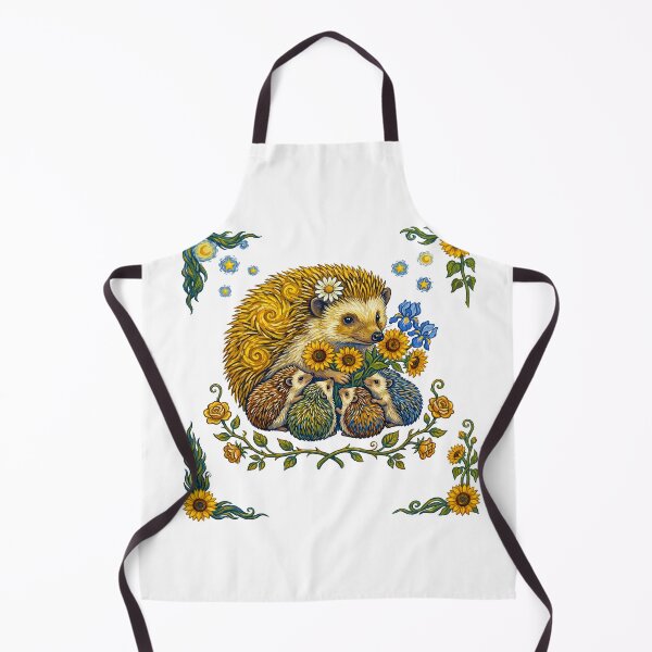 Item preview, Mother Hedgehog With Babies Sunflower Graphic designed and sold by TeeARTHY.