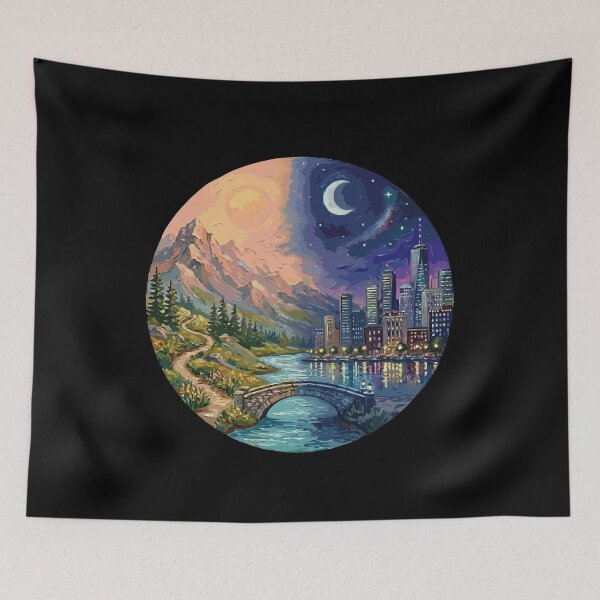 Item preview, The Bridge Between City And Nature designed and sold by Gkinoki.