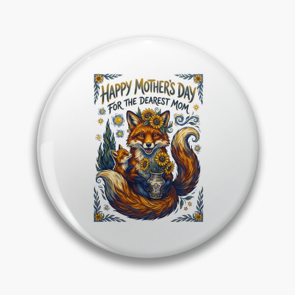 Item preview, Mother Fox With Kit Starry Night Sky designed and sold by TeeARTHY.