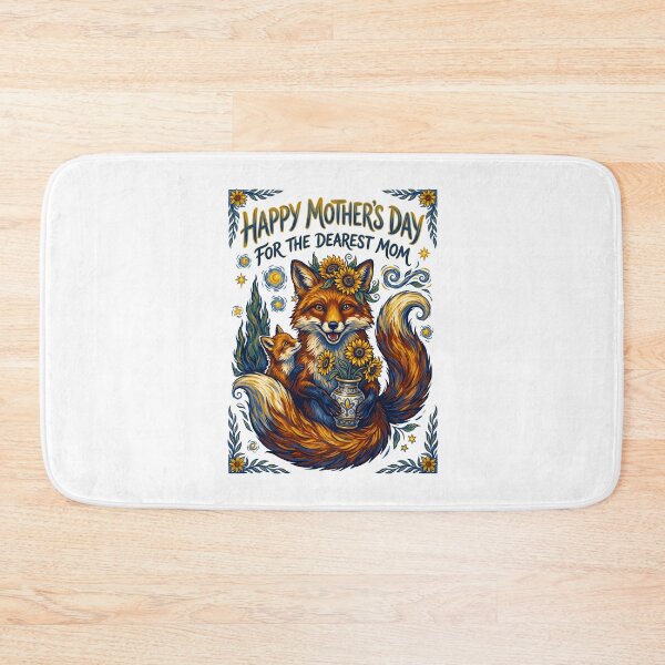 Item preview, Mother Fox With Kit Starry Night Sky designed and sold by TeeARTHY.