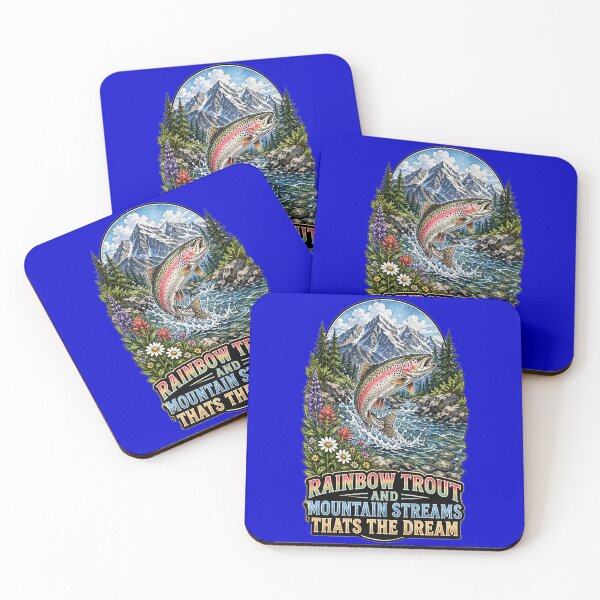 Item preview, Fisherman Fishing For Rainbow Trout Mountain Streams Dream designed and sold by fantasticdesign.