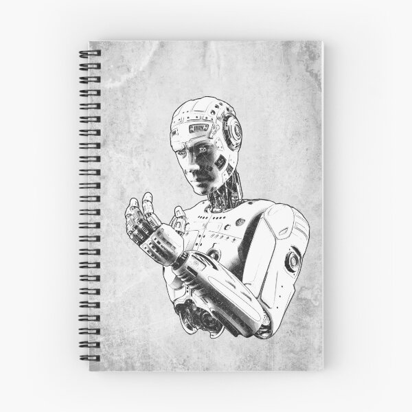 Item preview, Self-Aware Android Dark Sci-Fi Robot Portrait designed and sold by Ghoul Enterprises.