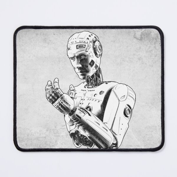 Item preview, Self-Aware Android Dark Sci-Fi Robot Portrait designed and sold by Ghoul Enterprises.