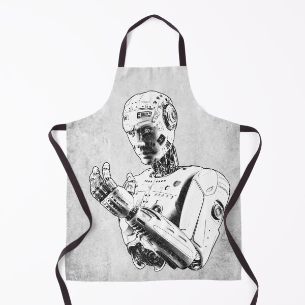 Item preview, Self-Aware Android Dark Sci-Fi Robot Portrait designed and sold by Ghoul Enterprises.