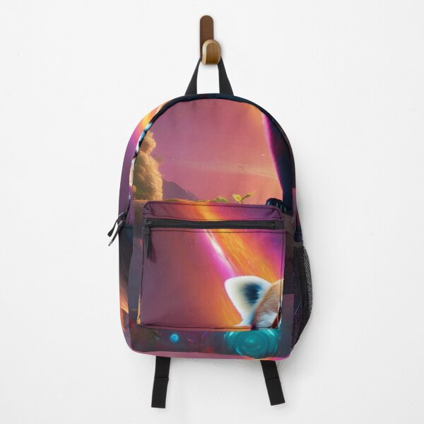 Item preview, Majestic Red Panda on Branch Under Aurora Sky designed and sold by CASASIS_MERCH.