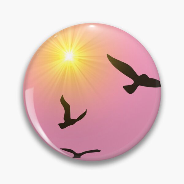Item preview, Peaceful Flight in pink sky  designed and sold by AzusaLou.