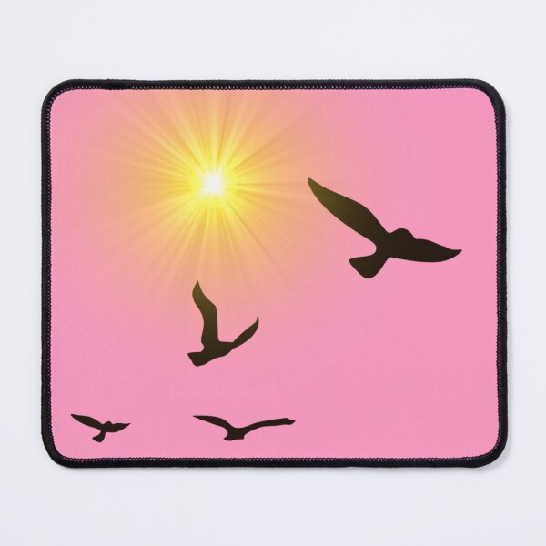 Item preview, Peaceful Flight in pink sky designed and sold by AzusaLou.
