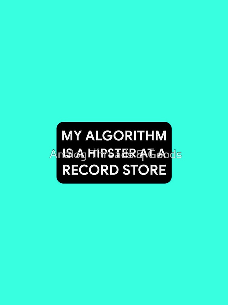 Thumbnail 4 of 4, iPhone Case, My Algorithm Is A Hipster At A Record Store designed and sold by AnalogThreads.