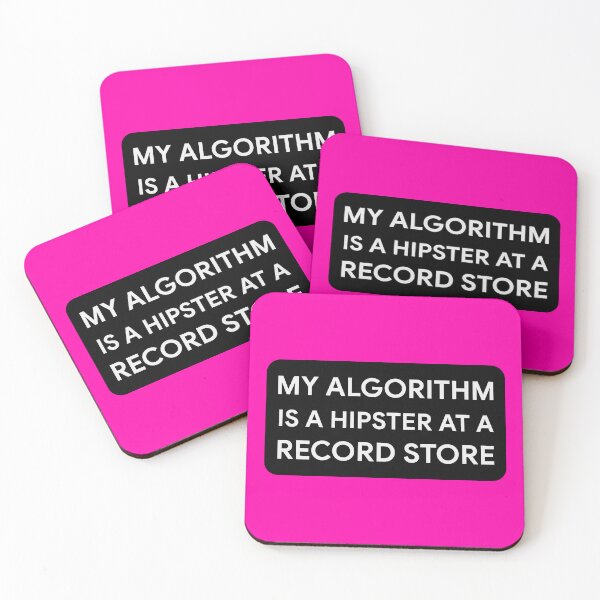 Item preview, My Algorithm Is A Hipster At A Record Store designed and sold by Analog Threads & Goods.