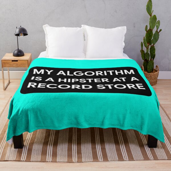 Item preview, My Algorithm Is A Hipster At A Record Store designed and sold by Analog Threads & Goods.