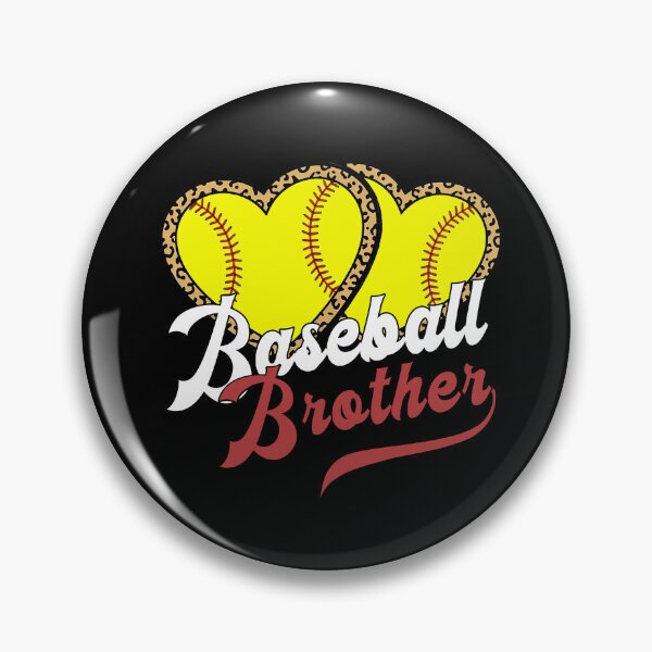 Item preview, Softball Brother Leopard Heart Design designed and sold by KIROSALS.